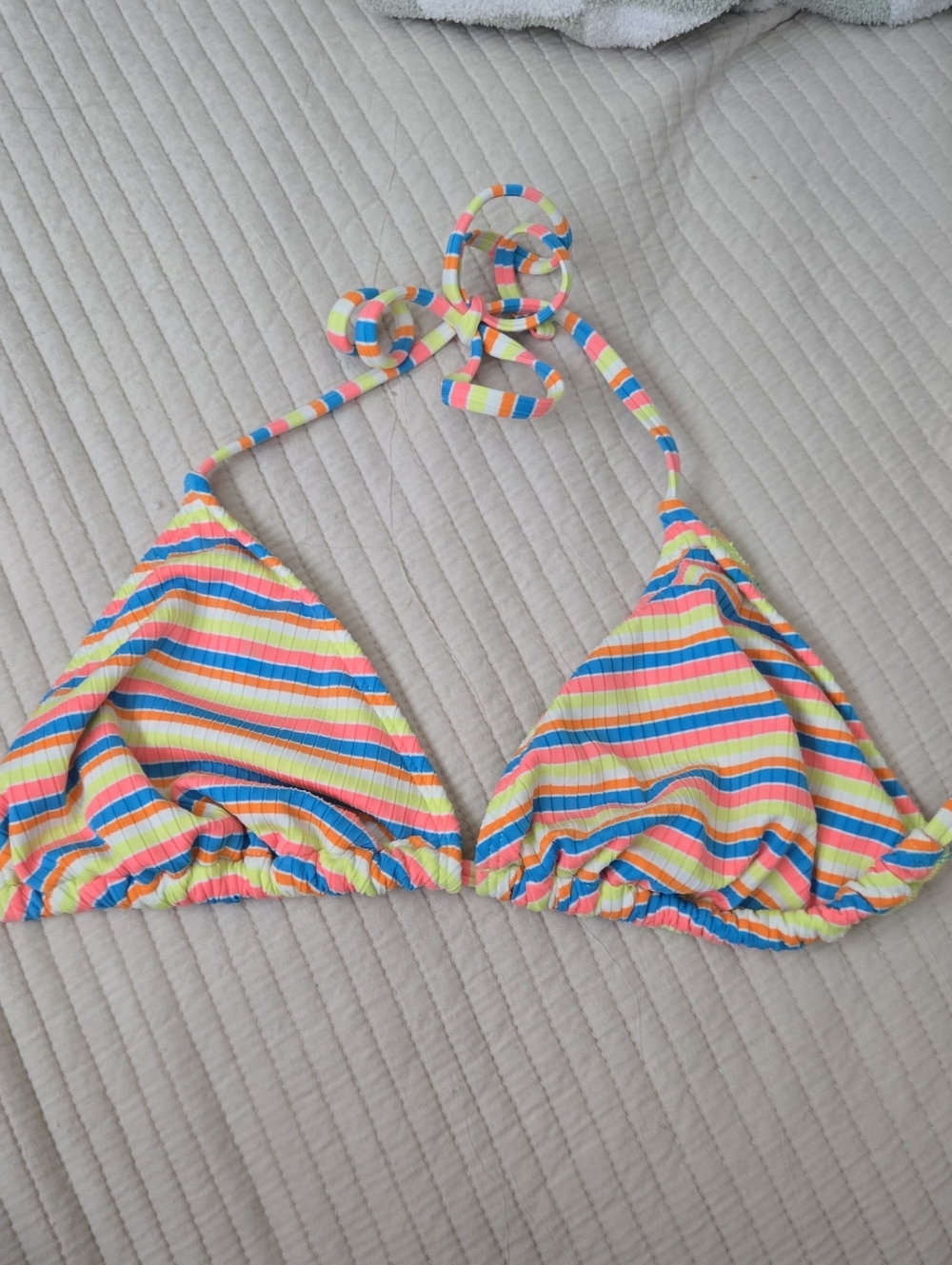 wild fable Multicolor Stripe Triangle Bikini Top